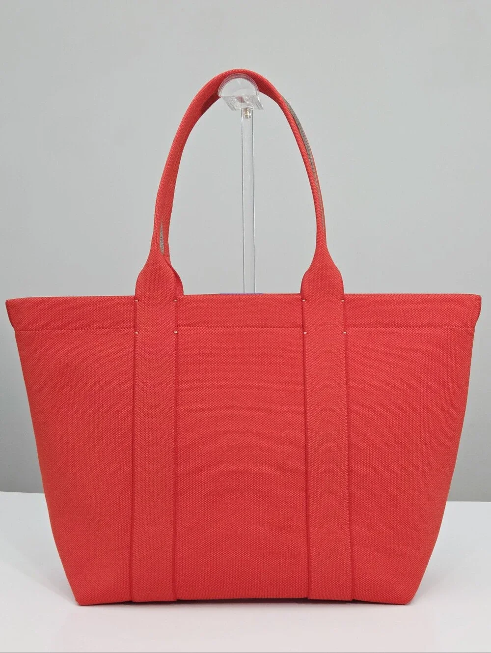 RARE NWT ROTHY'S ESSENTIAL TOTE BAG - BRIGHT POPPY RED - WITH MAGNETS
